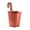 Brick Red, variant on Vintage Metal Hanging Flower Pot, Detachable Hook Railing Planter, Balcony Fence Bucket For Succulent Herb Plants(Light Green)