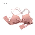 thumbnail image 1 of Sujetador sin costuras Wireless Thicken Sexy Hacer subir Underwear Lencería elástica transpirable, Rosa, 75B Kearding AP001256-02B, 1 of 7
