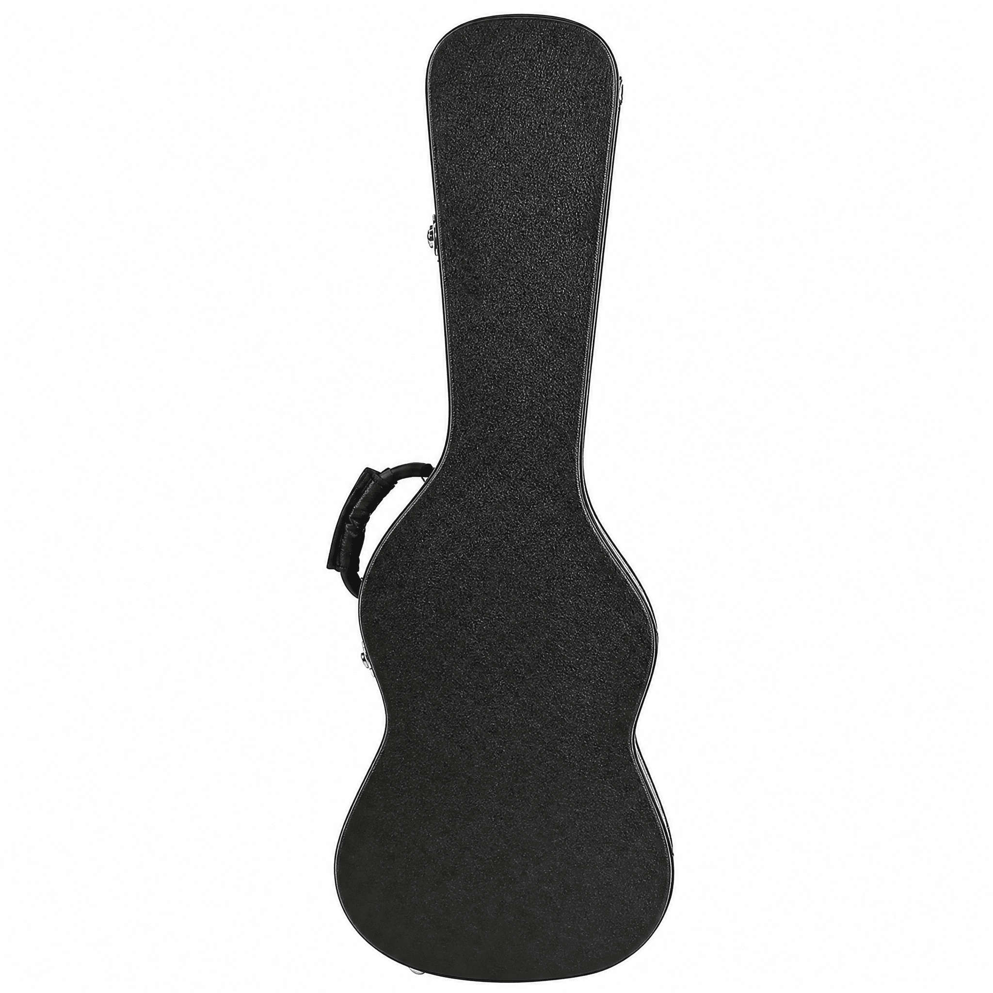 ST High Grade Electric Guitar Hard Case Lockable Wood Case with Plush Lining & Accessory Compartment Black