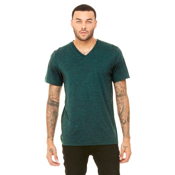 JustBlanks Triblend V-Neck Short Sleeve Tee