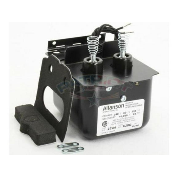 Allanson 2744-628G 240V Primary 10,000V Secondary Ignition Transformer For Beckett A, AF, AFG Burners