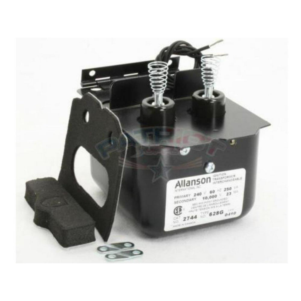 Allanson 2744628G 240V Primary 10,000V Secondary Ignition Transformer For Beckett A, AF, AFG