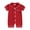 Red, variant on Bagilaanoe Newborn Baby Girls Boys One-pieces Pajamas Short Sleeve Jumpsuit Sleepwear 3M 6M 12M 18M 24M Infant Romper Casual Clothing