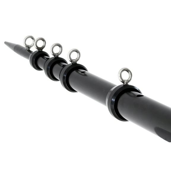 Tigress 88925-1 Xd Telescoping Aluminum Outrigger Poles - 18' - 1-1/2" Od - Black