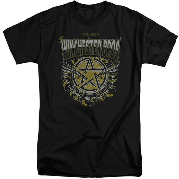 Supernatural - Winchester Bros - Tall Fit Short Sleeve Shirt - XX-Large