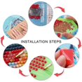 thumbnail image 3 of Sincero 4 Pices Napperon De Table Or Rose,38cm Set De Table Rond Vid, Napperons Ronds Tapis De Table En Plastique, 3 of 5
