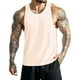 thumbnail image 1 of Camiseta sin mangas de cuello redondo informal de verano para hombre - Top de color liso - Poliéster spandex - Tallas S-XXXXL, 1 of 5