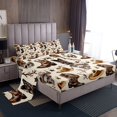 thumbnail image 1 of Erosebridal Gothic Skull Sheet Set Full, Western Boot Bedding Sets Full Size, Rustic Room Decor 4 Pieces, 1 of 6