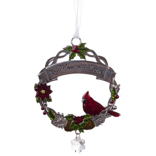 Attractive Zinc Christmas Cardinal Ornaments By Ganz Mom