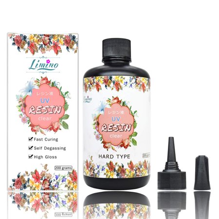 UV Resin - 200g Crystal Clear Ultraviolet Curing Epoxy Resin for DIY Jewelry