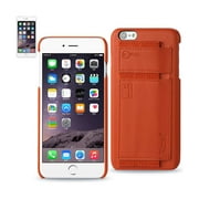 Reiko iPhone 6 RFID Genuine Leather Case Protection & Key Holder in Tangerine