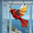 thumbnail image 4 of Red Cardinal Effect Art Acrylic Suncatcher, Cardinal Acrylic Window Hanging, Bird Lover Gift, Bird Memorial Gift for Christmas, 4 of 5