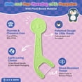 thumbnail image 4 of &Straw Wheat Children Dental Floss Sticks 160 Pieces Pack, Plant-based Dental Floss Sticks, No Fluoride No Chemicals (Free), Penguin-shaped Floss Sticks Suitable for Toddlers, Paper Packaging, Odorle, 4 of 4