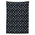 thumbnail image 3 of Ambesonne Spaceship Tablecloth Rectangular Table Cover, Cartoon Style Space, 52"x70", Multicolor, 3 of 4