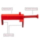 thumbnail image 2 of 1 par de herramientas de dibujo de líneas de albañilería de plástico de ingeniería, herramienta de medición de nivelación de ladrillos para albañil, 2 of 8