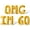 Gold, variant on Letter Balloons - OMG IM 60 16" Inch Alphabet Letters Foil Mylar Balloon 60th Birthday Party Banner (Gold)