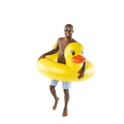 GIANT 4 FT Inflatable Rubber Duckie Ducky Duck Pool Float Raft - BigMouth Inc