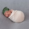 thumbnail image 4 of Wukai Green Snakeskin Newborn Knotted Baby Beanie Hat for Boy Girl Baby Cute Cap Infant Beanies,0-6 months, 4 of 6