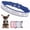 Navy Blue, variant on Hent Rhinestone Dog Collar, suitable for small and medium-sized dogs. Bling diamond luxury crystal high-value pet collar for small and medium dogs and cats.