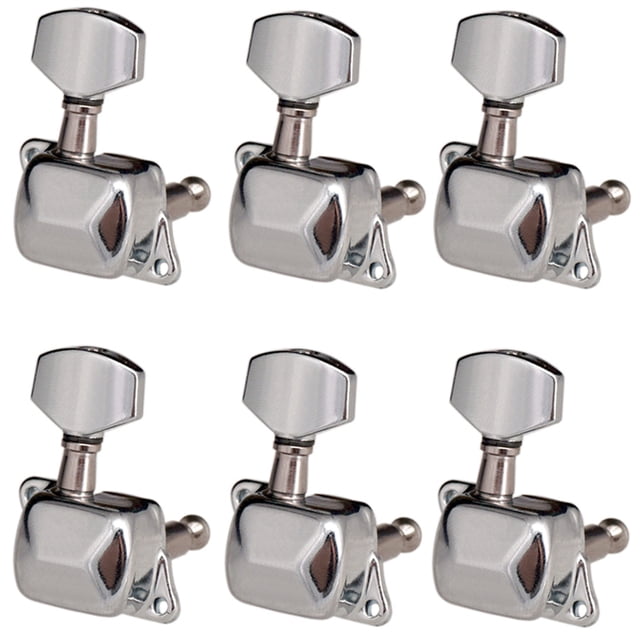 Matsuzay Clavijas de afinación de cabeza de máquina semisellada para guitarra electrónica de 6 piezas, perilla de sintonizador de 6 cuerdas, accesorio Artesanía 6 izquierda Matsuzay HA060579-03