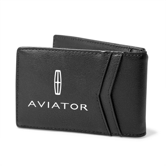 Lincoln Aviator Black PU Leather Slim RFID Resistant Bi-fold Men Wallet