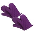 thumbnail image 1 of Oleegame 2PC Pure Color Thickening Microwave Oven Handbag Purple, 1 of 5