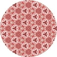 thumbnail image 1 of Ahgly Tapis d'Intérieur Lavable en Machine Carré Transitionnel Rose Profond, 3 Pieds Carré, 1 of 7