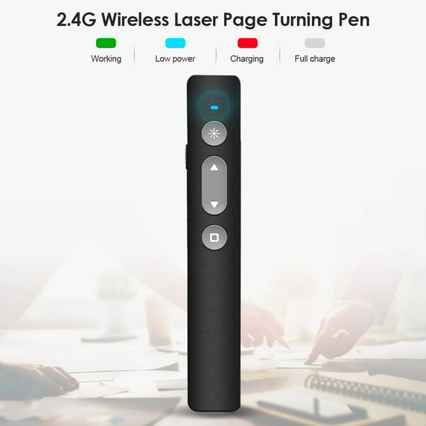 Flip Pen Red Light USB Rechargeable PPT Presentation Slide Remote Control
