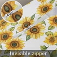 thumbnail image 7 of Sunflower Throw Pillow Cover 24 x 36 Inch Decorative Pillow Cover Vintage Summer Botanical Yellow Green Lumbar Pillowcase Seasonal Rectangle Cushion Case for Couch Sofa Bed Living Room, 7 of 7