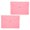Pink, variant on 2Pcs Felt Folder Zippered File Envelopes Expanding File Bag Button Closure File Storage Pouches
