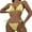 C425/Yellow, variant on XIYON Bikini Sets For Women High Waisted Bikini Sets Two Piece Swimsuit Front Tie Knot Bathing Suit Beach Vacation Clothes