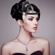 thumbnail image 2 of Diadema de los años 20, accesorios para disfraz de Gatsby para mujer, diadema de plumas estilo flapper de los años 20, color blanco, 2 of 7