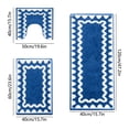thumbnail image 3 of Tuvgenk Bathroom Mats and Rugs Sets 3 Piece Non Slip Water Absorbent Washable Plush Bath Mat Sets for Bathroom Floor(Blue,47x16,24x16,20x16 inch), 3 of 6