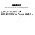 thumbnail image 2 of CMX Front Rear Disc Brake Rotors and Ceramic Pads Kit for Car Honda Accord Acura TSX K8C-101368, 2 of 11