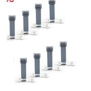 8 PCS Compatible with SC 2 Filter Kit Compatible, 8 Cartridges & 8 Check Valves, Replacement Kit Compatible with SC1200