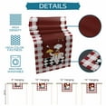 thumbnail image 7 of Table Runners 120 Inches Long Dress Scarves, Fat Chef Farmhouse Coffee/Dining/Kitchen Table Runner for Living Room, Red Gourmet Kitchen Red Black Buffalo Plaid 13x120 Inch, 7 of 7