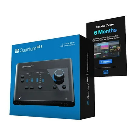 PreSonus - Quantum ES 2: 2x2, 24-bit/192 kHz USB-C Audio Interface - Black