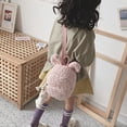 thumbnail image 2 of Mochila Qarigey con Conejito de peluche color púrpura, 2 of 6