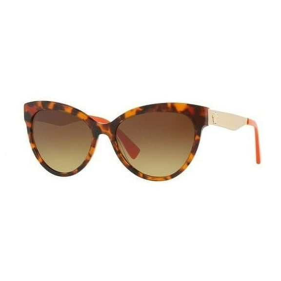 Versace  Plastic Womens Cat-Eye Sunglasses Havana/Orange 57mm Adult