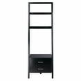 thumbnail image 3 of Winsome Wood Bellamy Leaning Shelf with Storage, Black Finish, 3 of 10