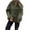Green, variant on Womens Fleece Coat Hoodless Button Up Faux Shearling Fuzzy Jacket Stand Collar Loose Long Sleeve Winter Outerwear (XL, Black)