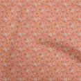 thumbnail image 1 of oneOone Silk Tabby Dark Peach Orange Fabric Floral Dress Material Fabric Print Fabric By The Yard 42 Inch Wide, 1 of 4