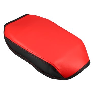 Black Leather Red Line For Mazda CX-5 CX5 17-18 Center Console Lid Armrest Cover