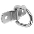 thumbnail image 1 of HOOWIFFY 1 Set Fastening Rings D Ring Track Tie Down Ring Iron Silver for Transportation, 1 of 4