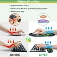 thumbnail image 4 of -in- Mouse Pad with Wrist Rest Set Wrist Support Mouse Pad+Keyboard Gel Wrist Rest+Cup Pad Ergonomic Mouse Pad Relieving Wrist Pain Base Computer Mouse Pad for Home Office Games Galaxy, 4 of 7