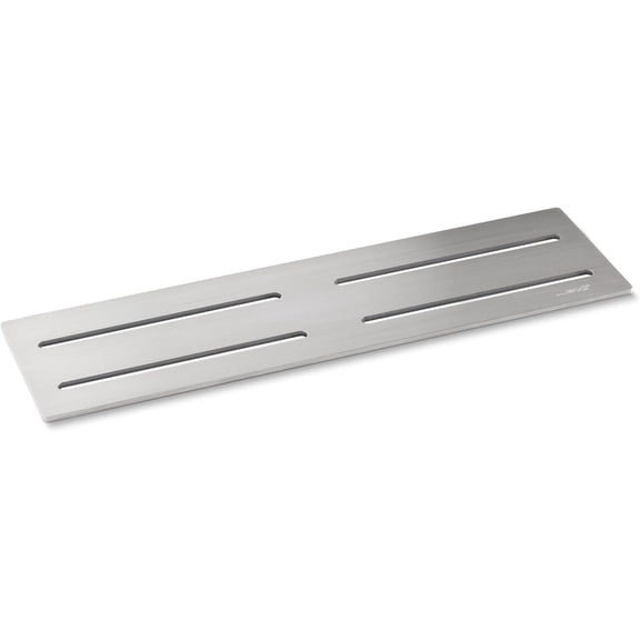 Wedi Premium Prefabricated Slotted Shower Niche Shelf, 11-7/8" x 3-1/2" (30.16 cm x 8.89 cm), Stainless Steel Brushed Design, Shower Accessory with Four Slots for Use in Showers, Bathrooms, US3000245