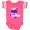 Football Pink and White, variant on Inktastic I Wear Purple for My Grandma Pancreatic Cancer Awareness Boys or Girls Baby Bodysuit