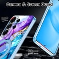 thumbnail image 6 of Casetego Magnetic for Samsung Galaxy S26 Ultra Case with Invisible Ring Stand[Compatible with MagSafe] Slim Women Girl Shockproof Marble Pattern Design Case,Blue, 6 of 9