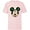 Soft Pink, variant on Disney Mickey Mouse Christmas Tree Holiday Headband - Short Sleeve T-Shirt for Kids - Customized-Athletic Heather
