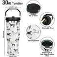 thumbnail image 3 of 30 oz Horse Tumbler With Handle and Straw, 30oz Horse Flip Straw Tumbler Insulated Coffee Travel Mugs Cup Water Bottle Horse Gifts for Horse Lovers Women Girls, 3 of 6